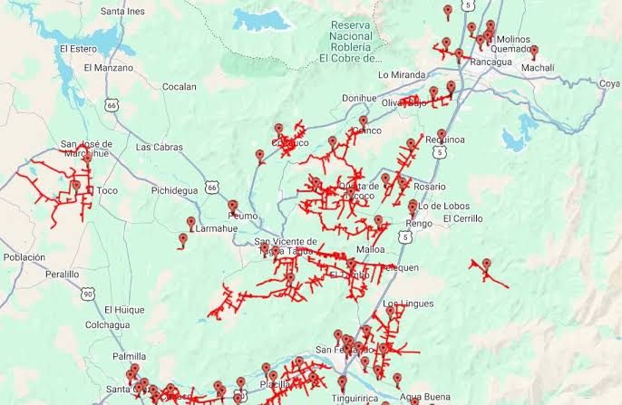Masivo corte de luz afecta a distintas comunas de Ñuble y provoca problemas en servicios y comunicaciones