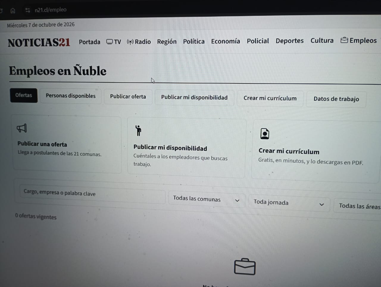 Crean plataforma para conectar a trabajadores y empleadores de las 21 comunas de Ñuble